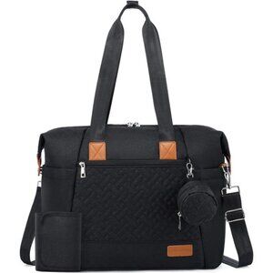 Diaper Bag Tote, Large Baby Diaper Bag Waterproof Travel Diaper Tote with Pads